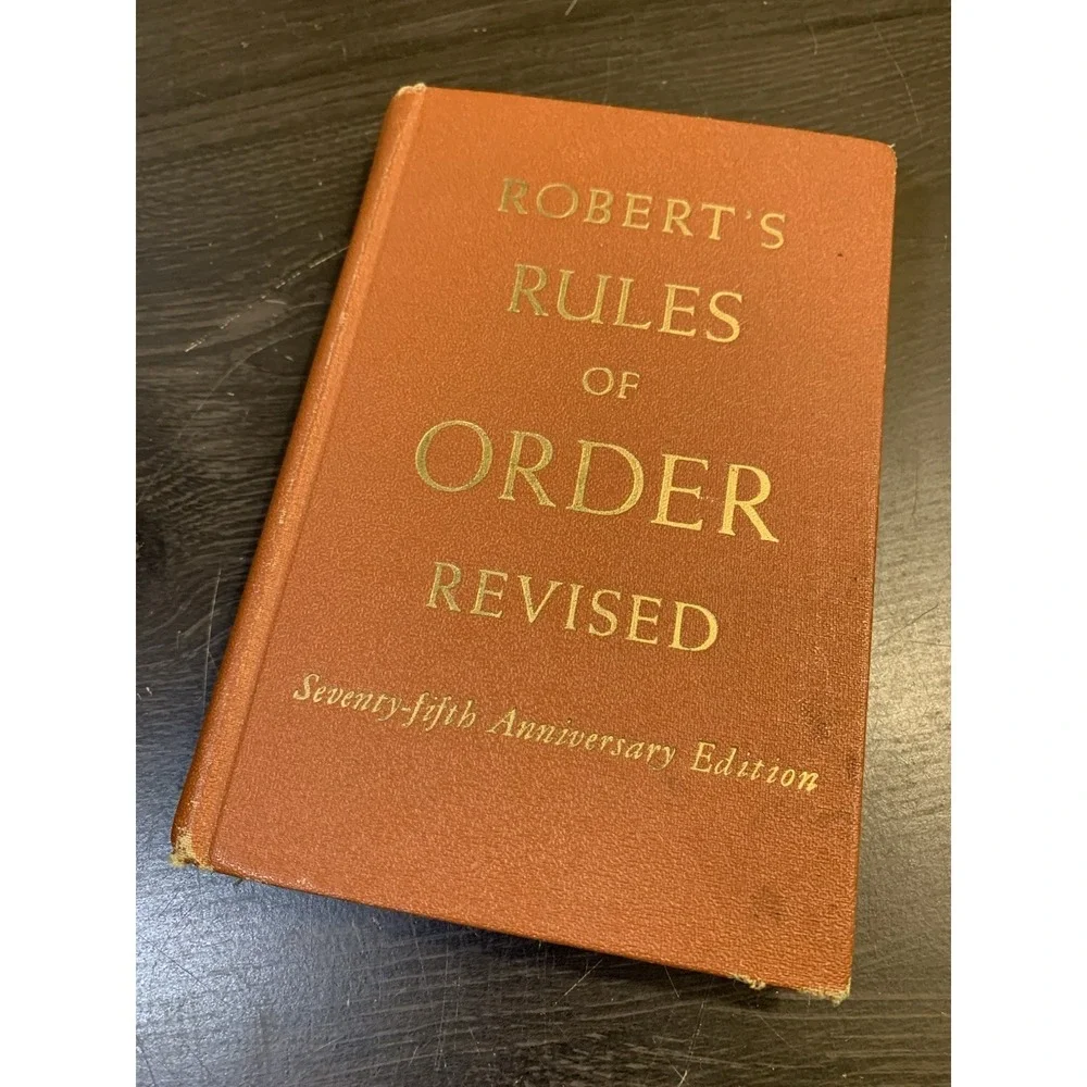 Robert's Rules of Order 1951 Seventy-fifth Anniversary Edition - Hardcover